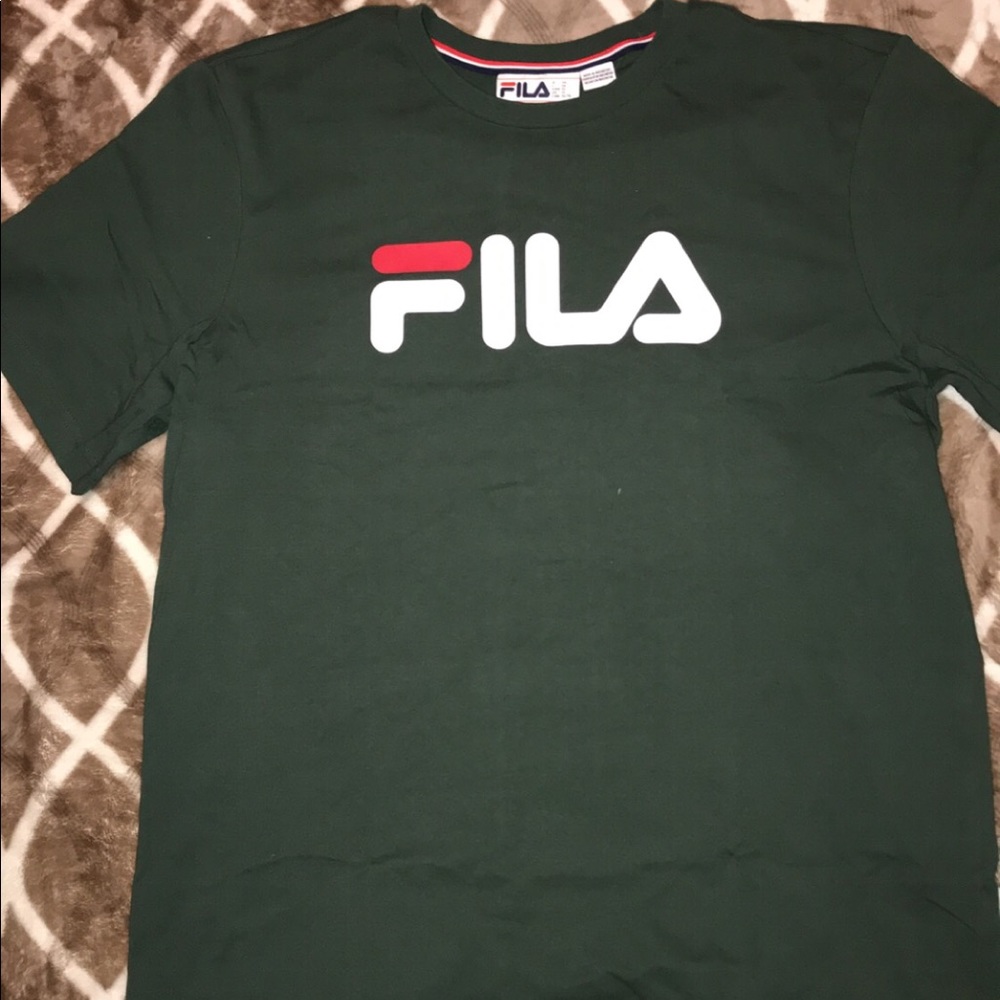 Olive green Fila T shirt NEVER WORN